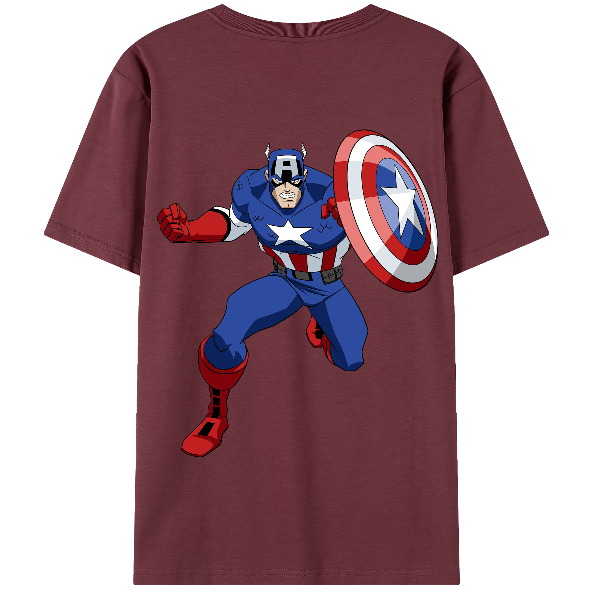 （画像用） アベンジャーズ The Avengers 綿100％半袖Tシャツ（背面プリント）